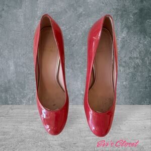 Stuart Weitzman Patent Leather Heeled Pumps Pink / Red Size 8M